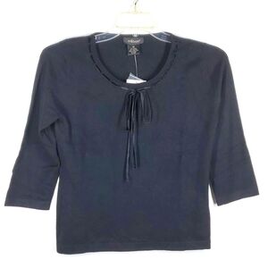 Willi Smith Thin Knit ¾ Length Sleeve Top NWT M